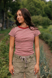 Berry Stripe Tee