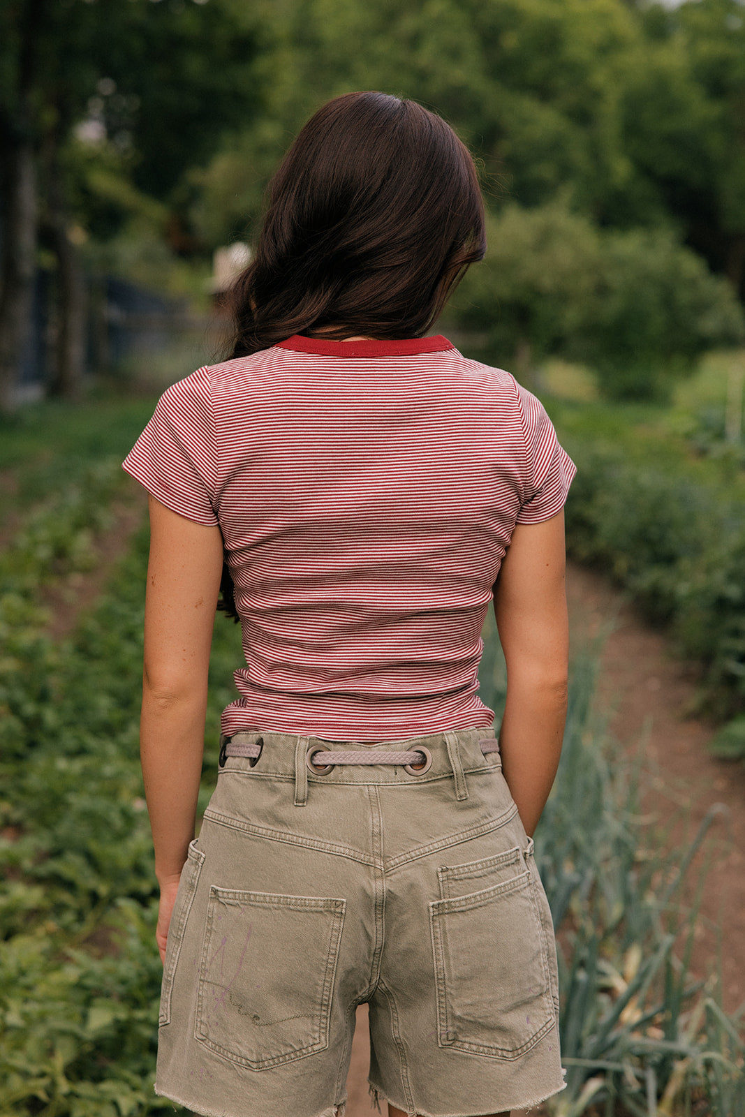Berry Stripe Tee