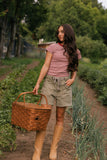 Berry Stripe Tee
