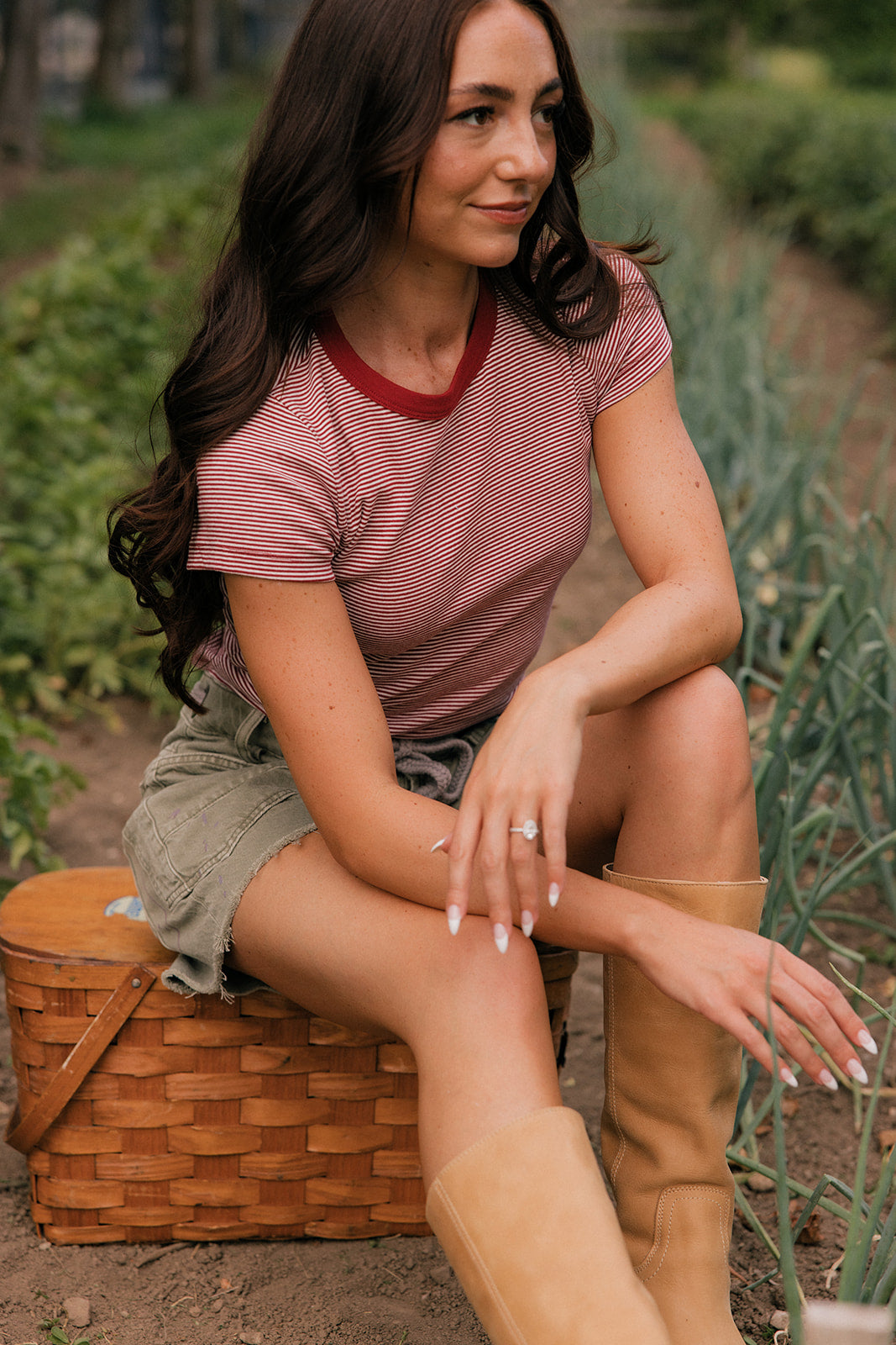 Berry Stripe Tee