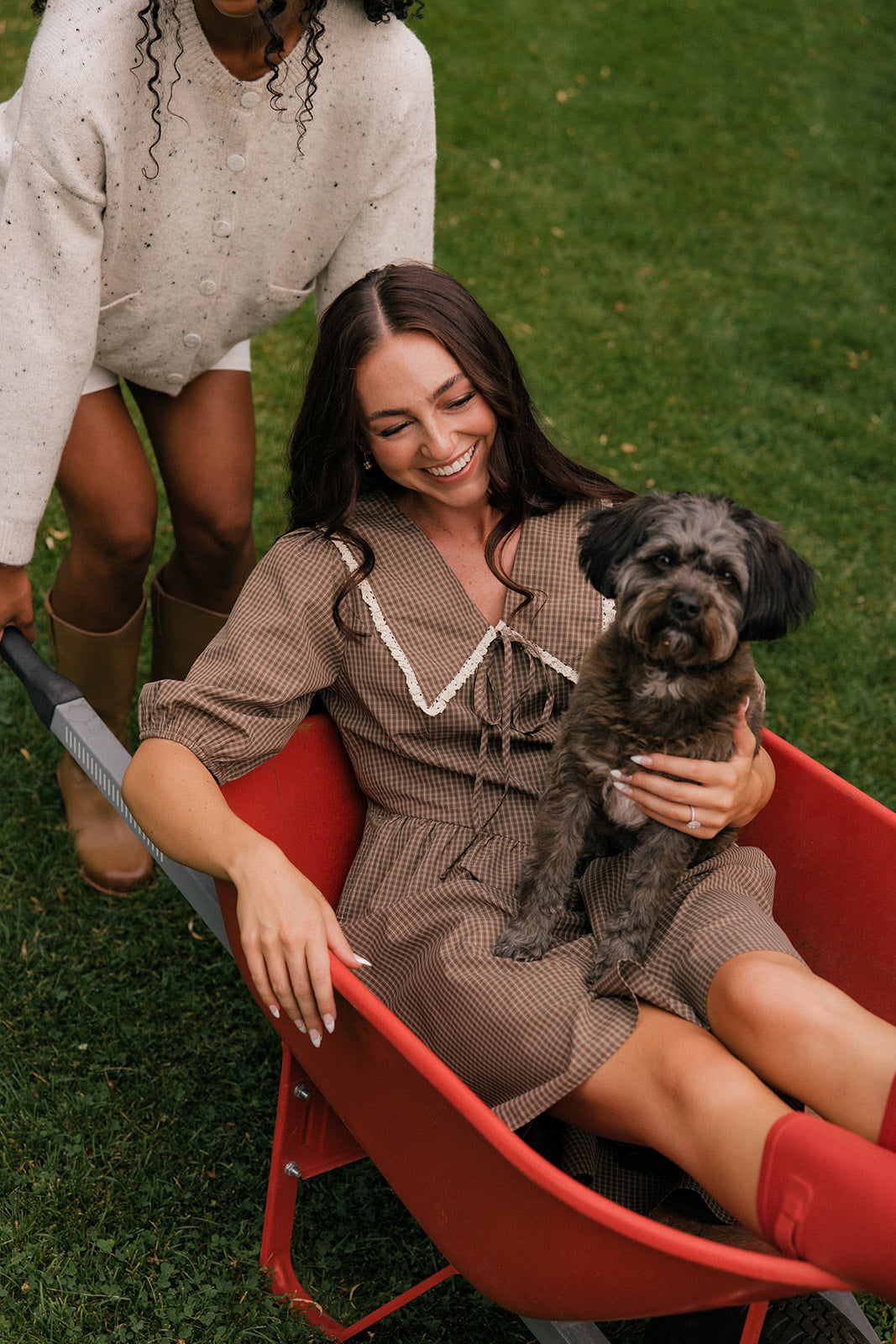 Chocolate Malt Collared Dress