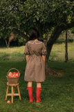 Chocolate Malt Collared Dress