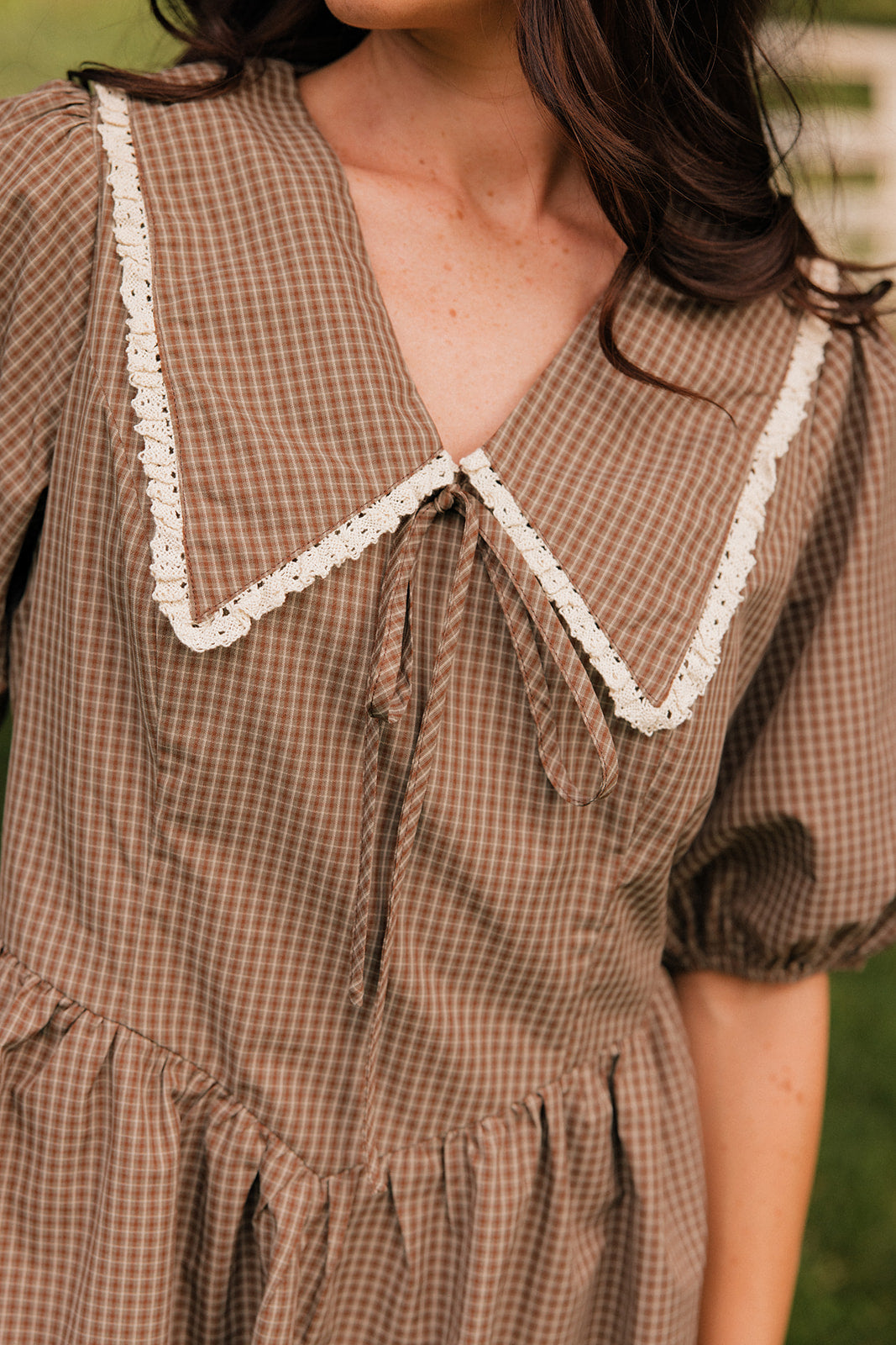Chocolate Malt Collared Dress