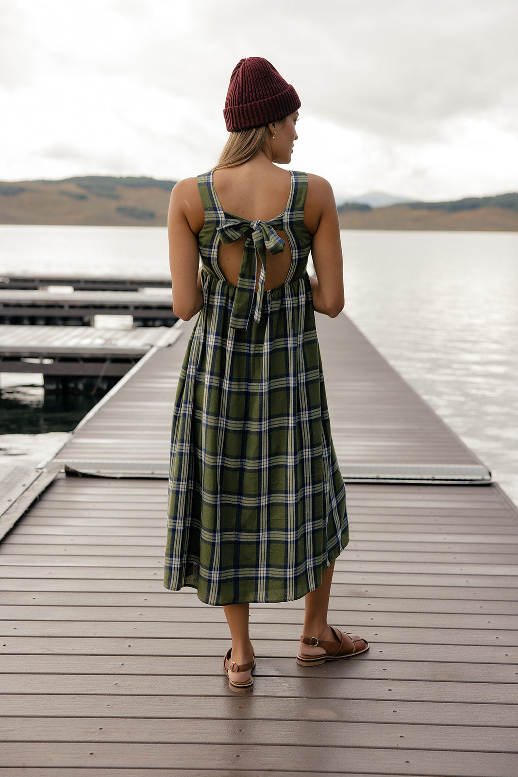 Dockside Plaid Midi