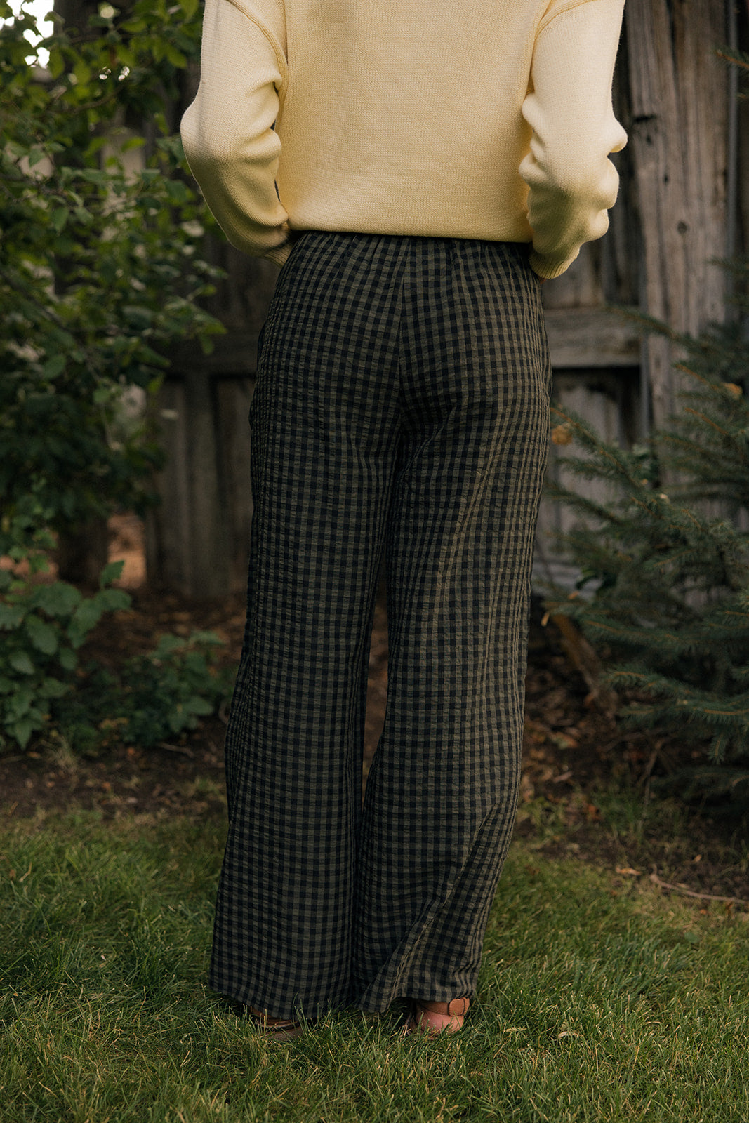 The Fine Print Check Pants
