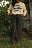 The Fine Print Check Pants