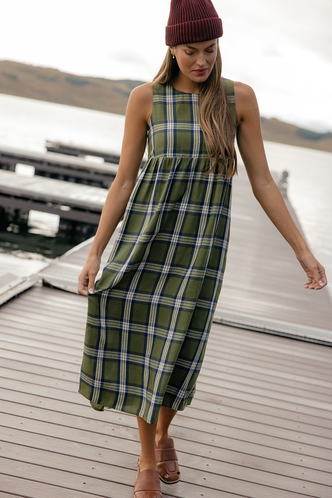 Dockside Plaid Midi