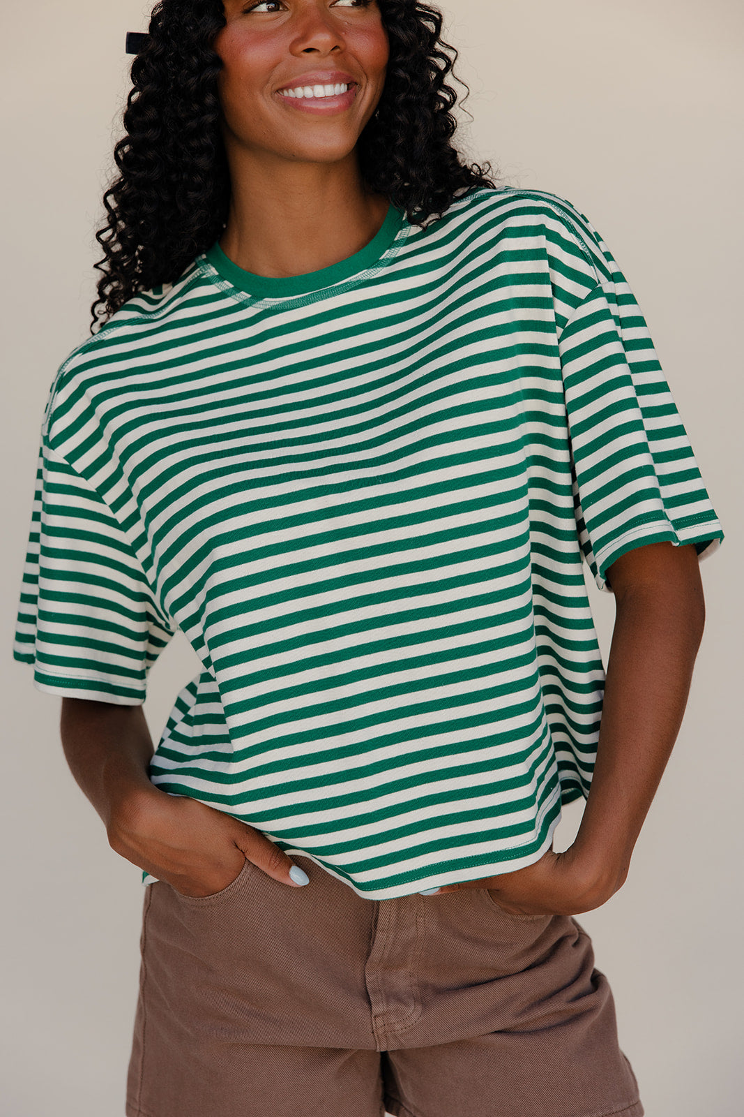 Lucky Stripe Relaxed Tee