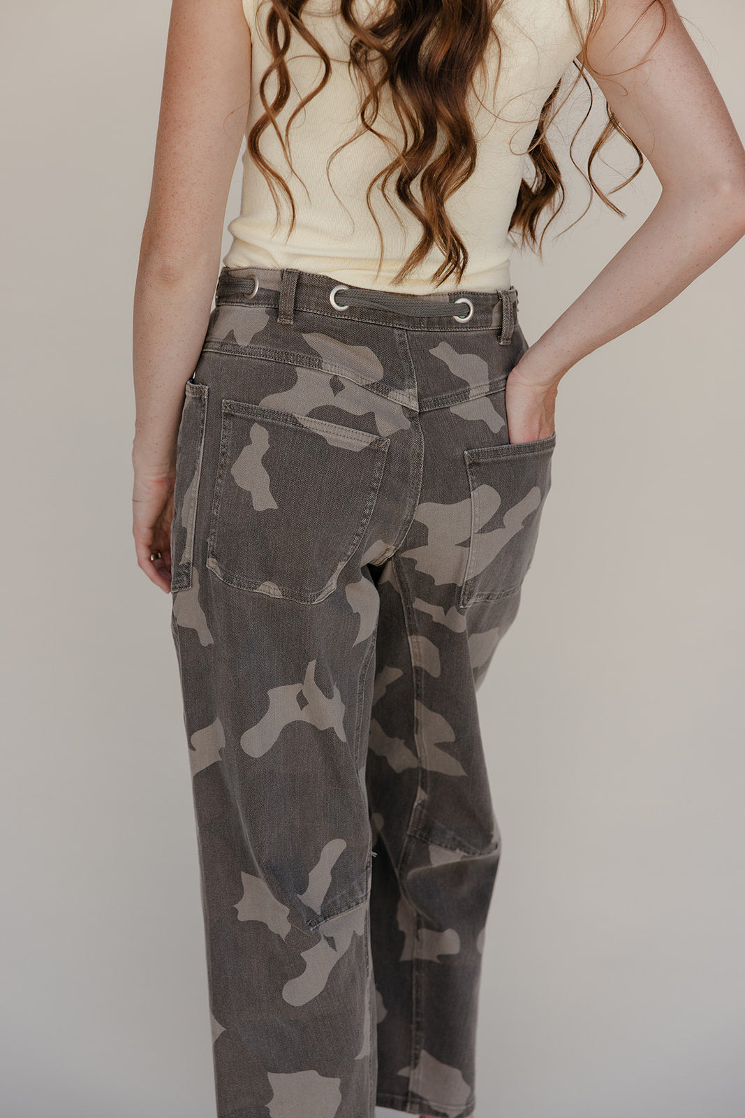 Camo Crush Barrel Pants