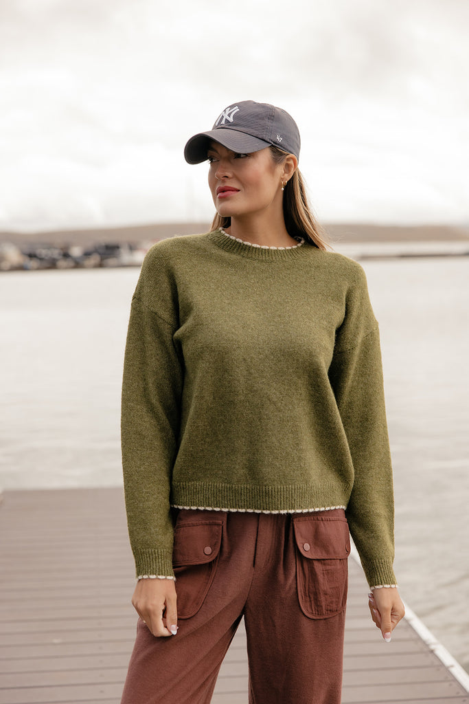 Sweet Clover Scalloped Sweater