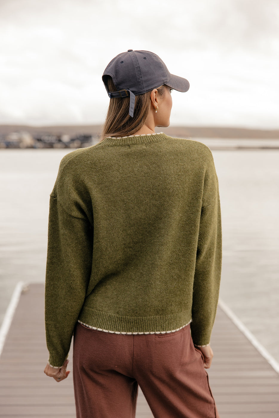 Sweet Clover Scalloped Sweater