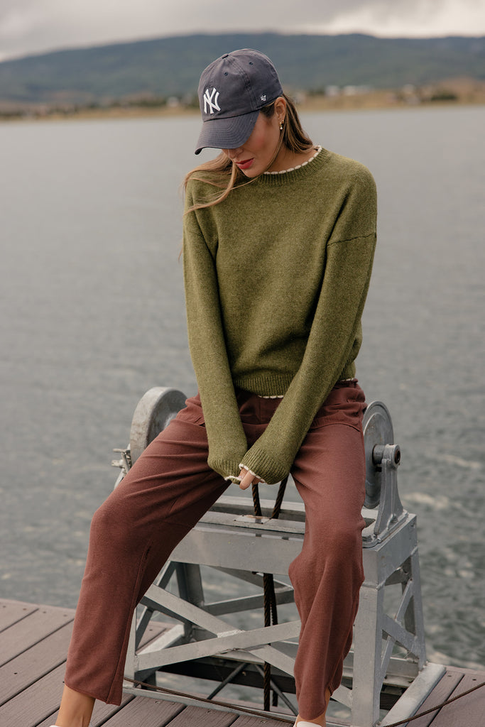 Sweet Clover Scalloped Sweater