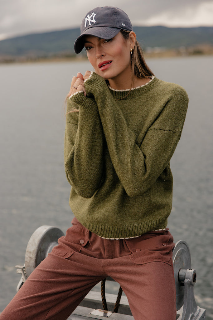 Sweet Clover Scalloped Sweater