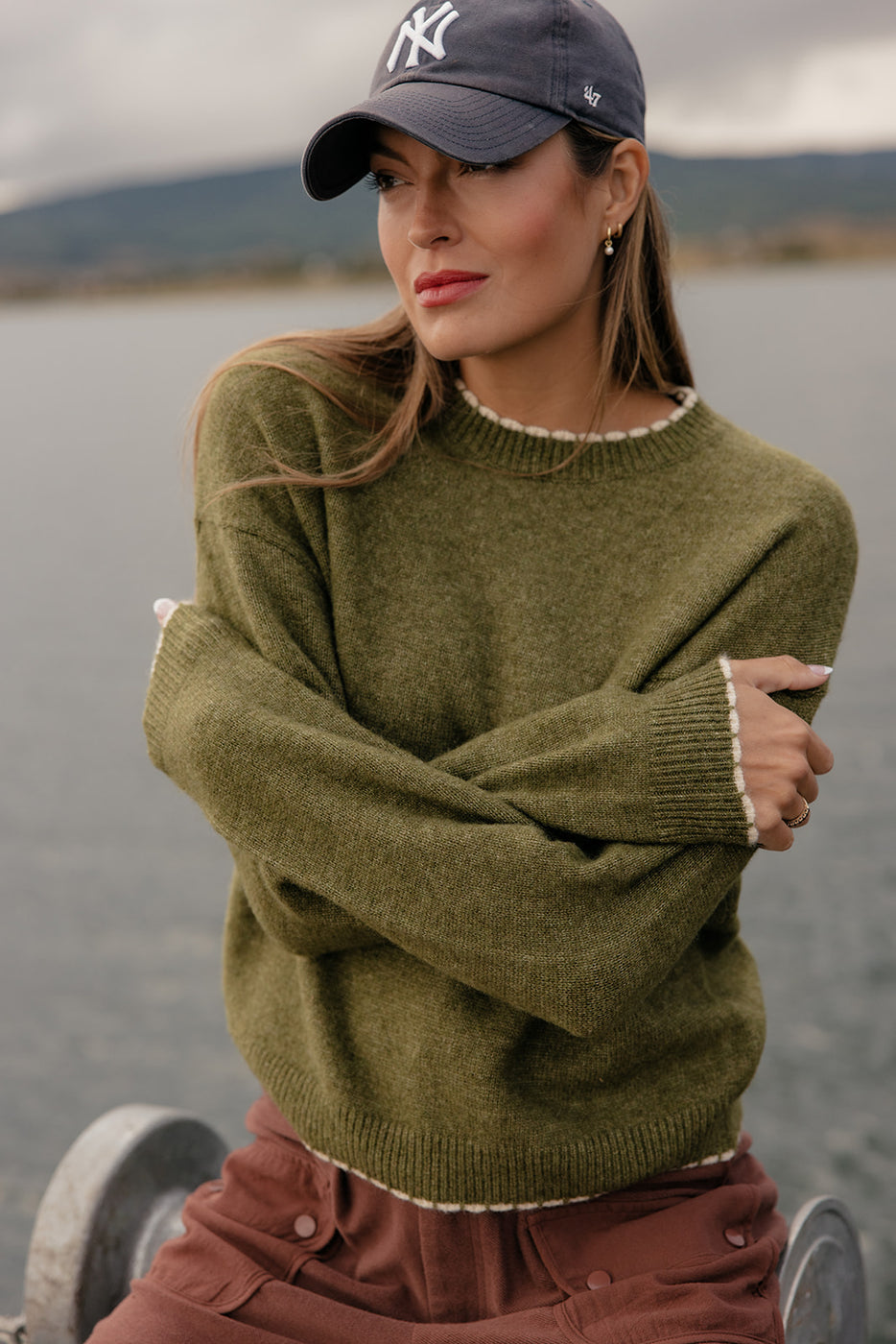 Sweet Clover Scalloped Sweater