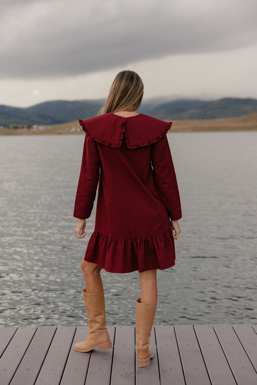 All the Frills Collared Dress