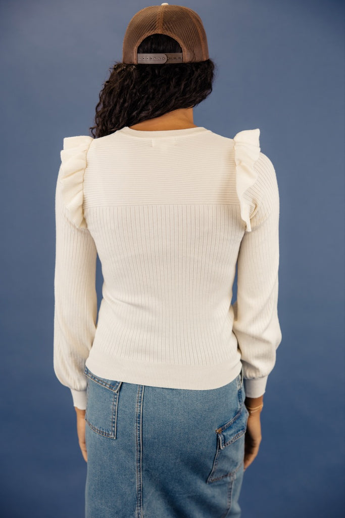 Meant to Be Ruffle Sweater