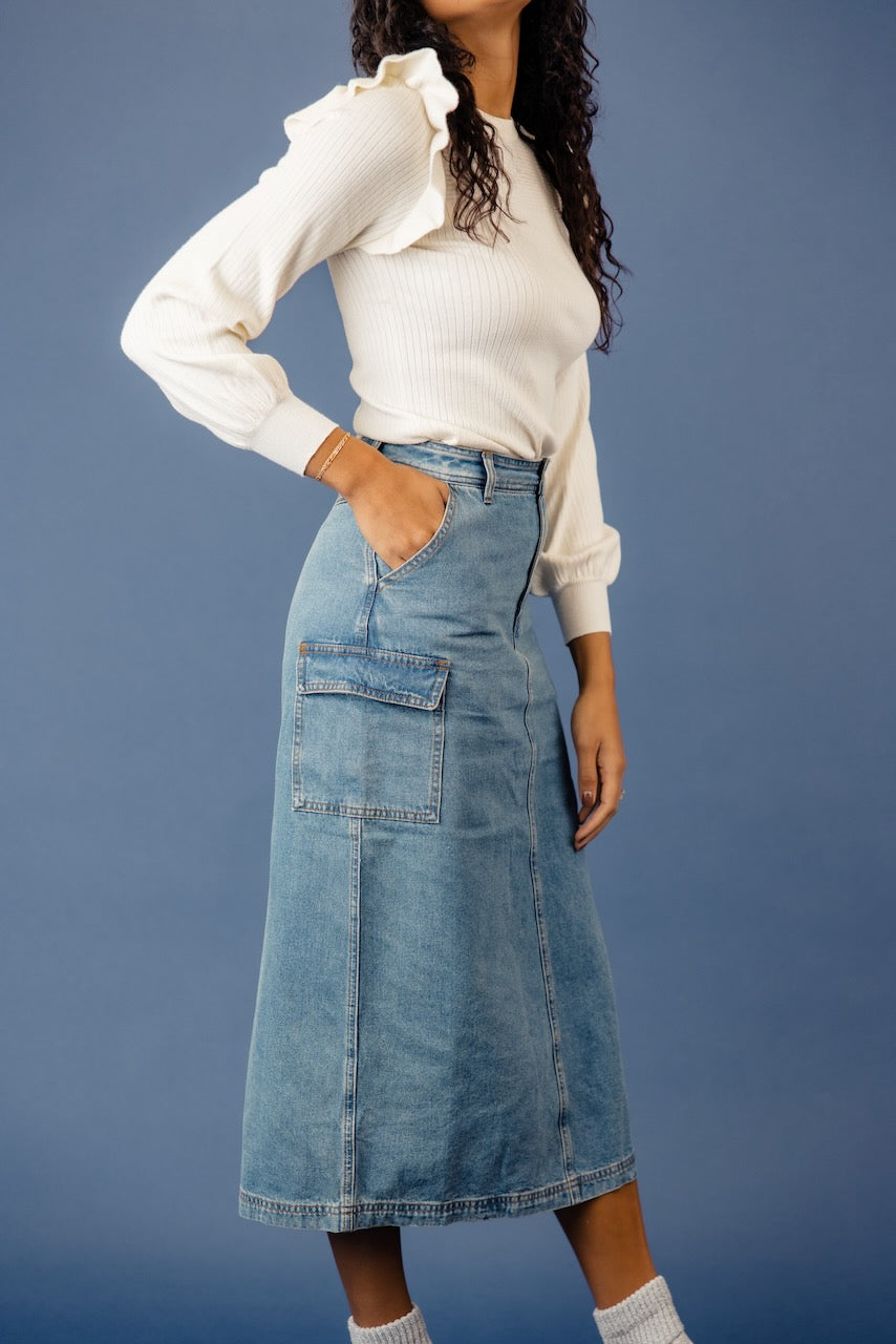 The Mirabel Denim Skirt