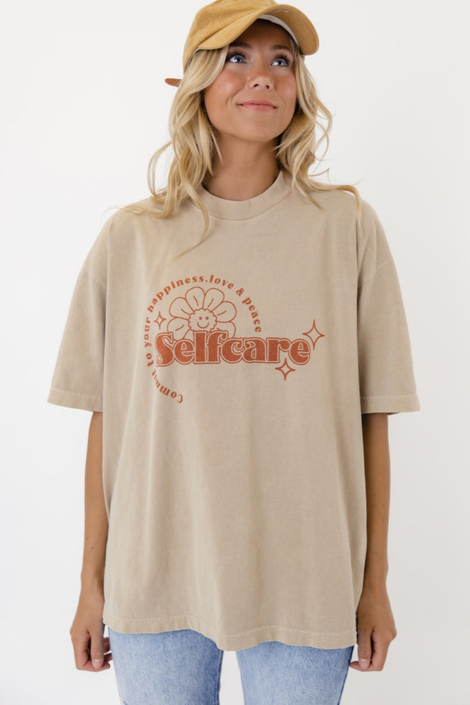 The Selfcare Graphic Tee - Summer Graphic Tees | ROOLEE