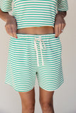 Shoot Your Shot Striped Shorts