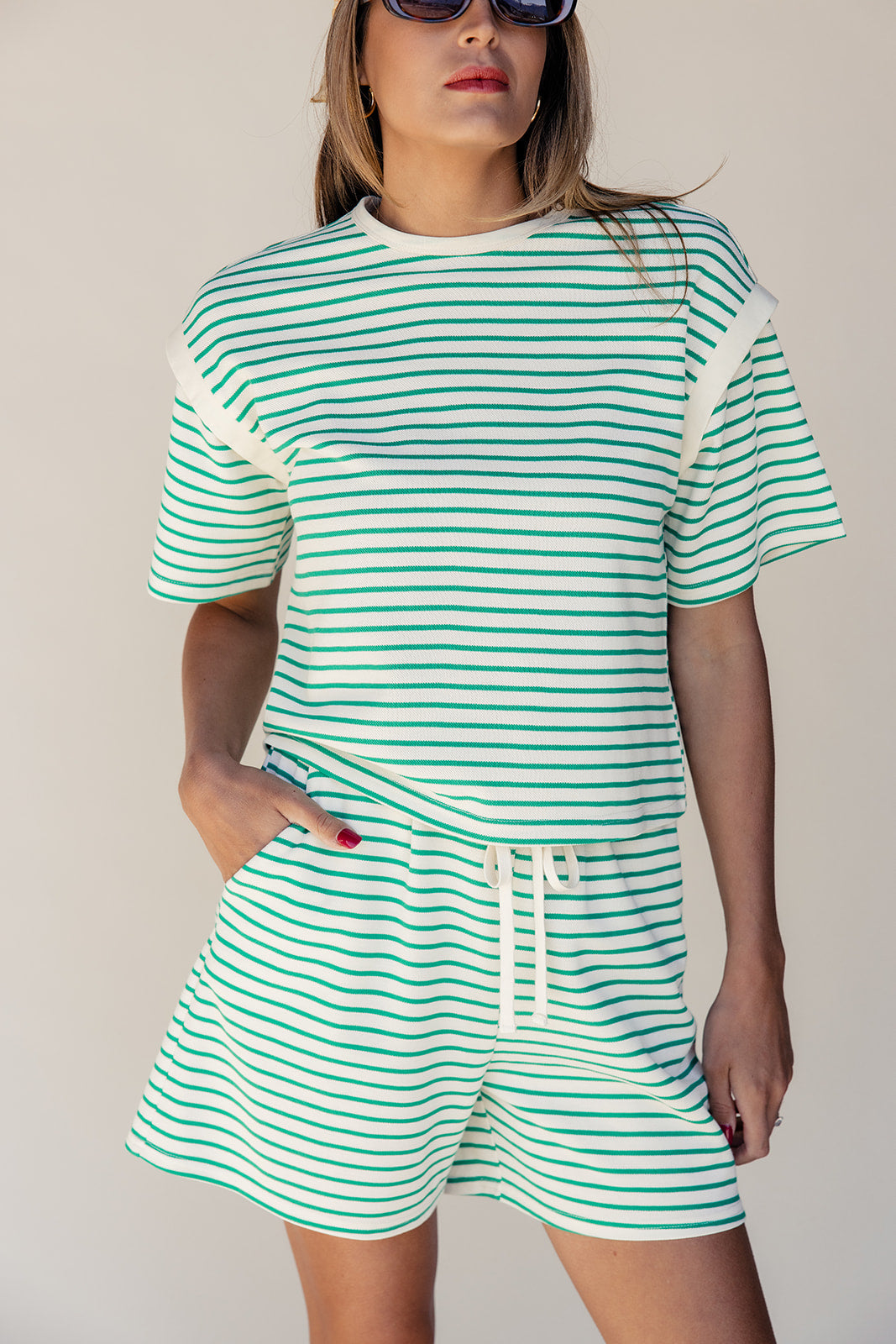 Shoot Your Shot Striped Shorts