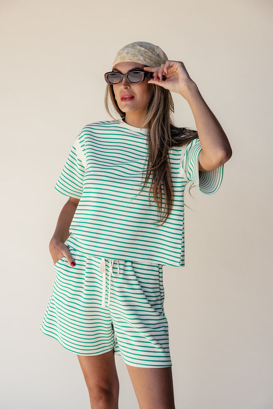 Shoot Your Shot Striped Shorts