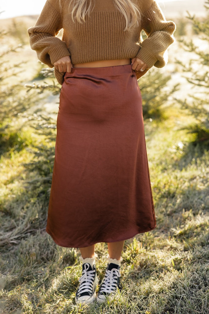 The Luxe Satin Skirt
