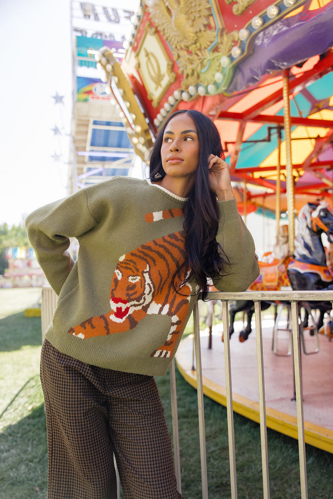 The Rajah Tiger Print Sweater