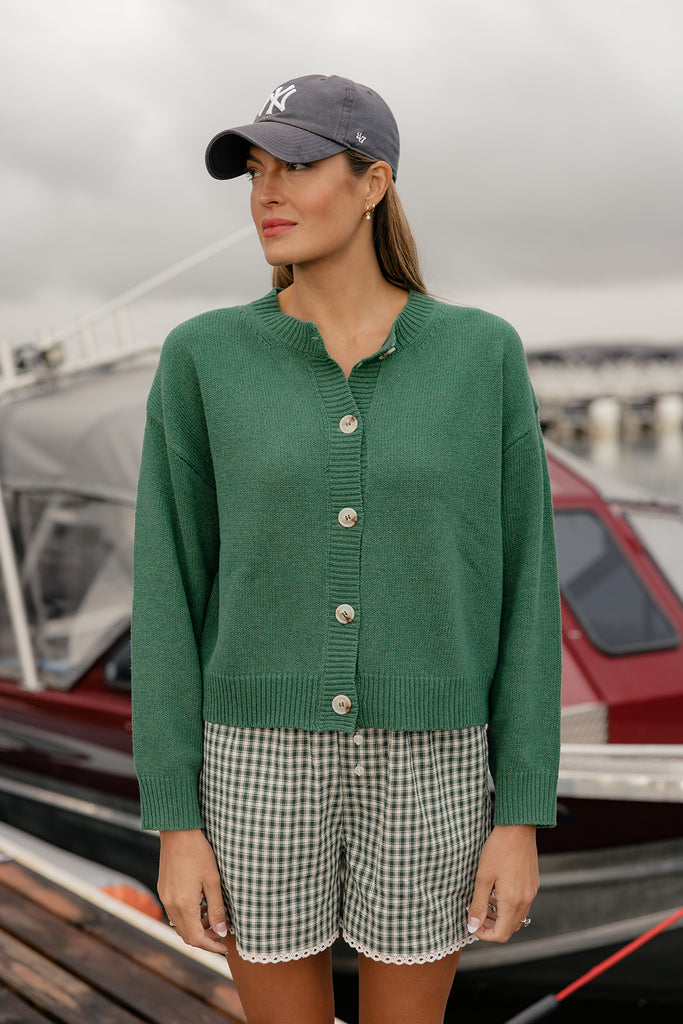 Redwood Forest Button Cardigan