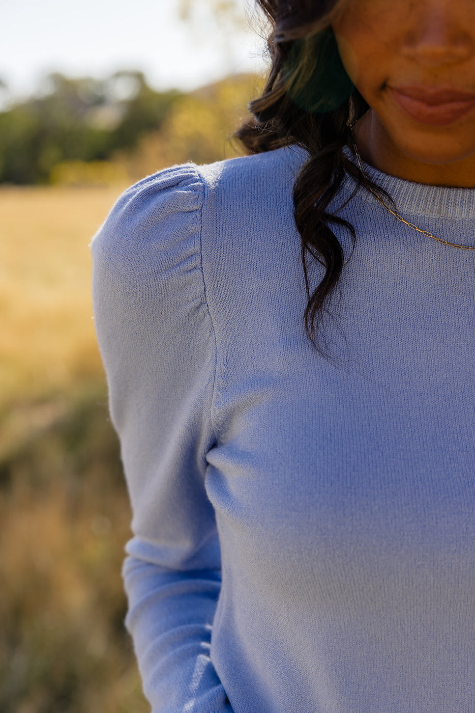 The Rain Clouds Puff Sleeve Sweater