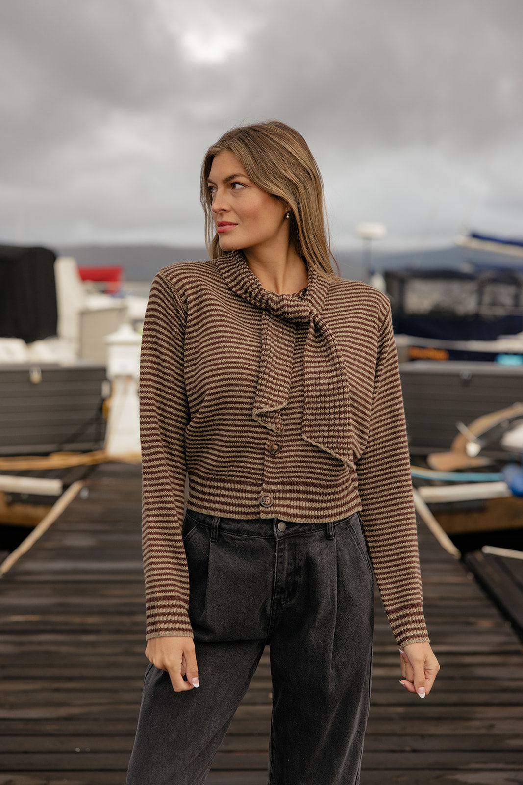 Chestnut Trail Stripe Sweater