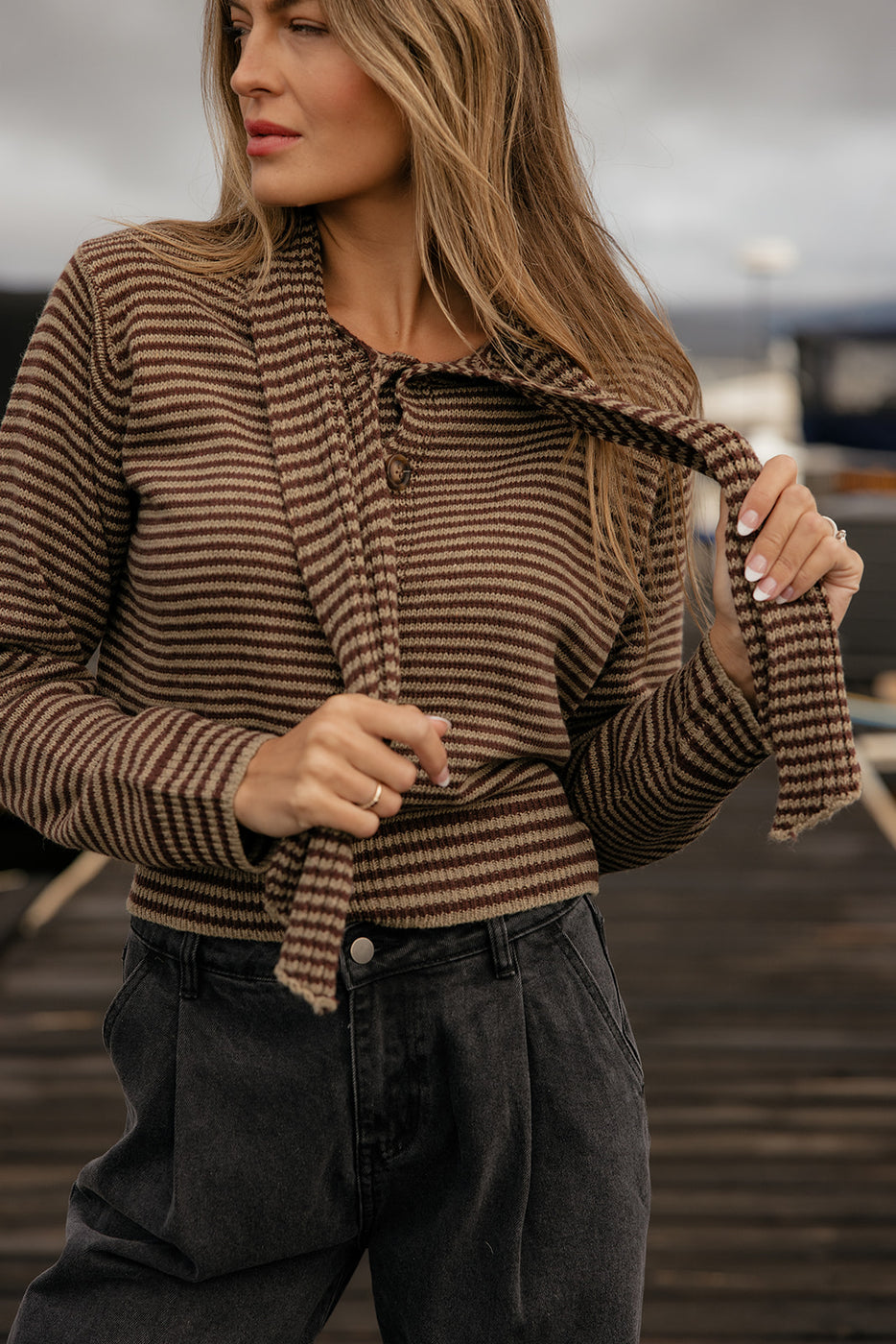 Chestnut Trail Stripe Sweater