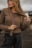 Chestnut Trail Stripe Sweater