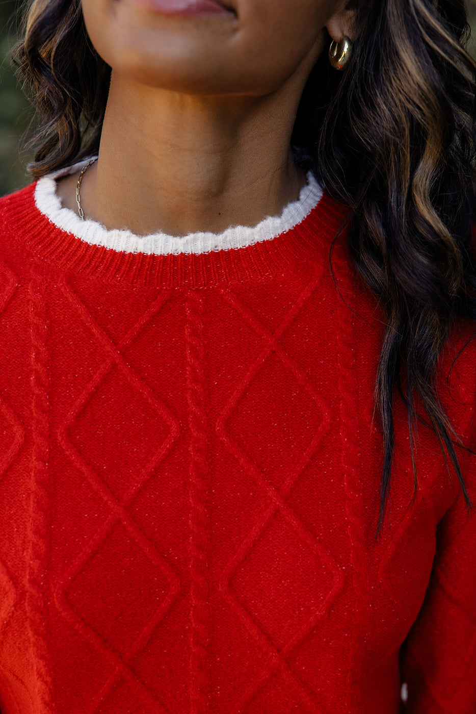 Cosmic Love Scalloped Sweater