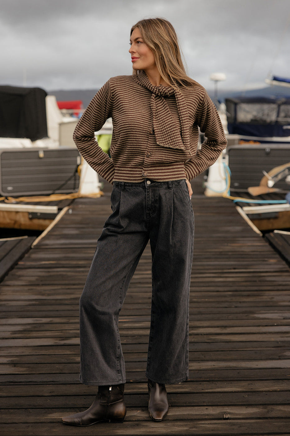 Chestnut Trail Stripe Sweater