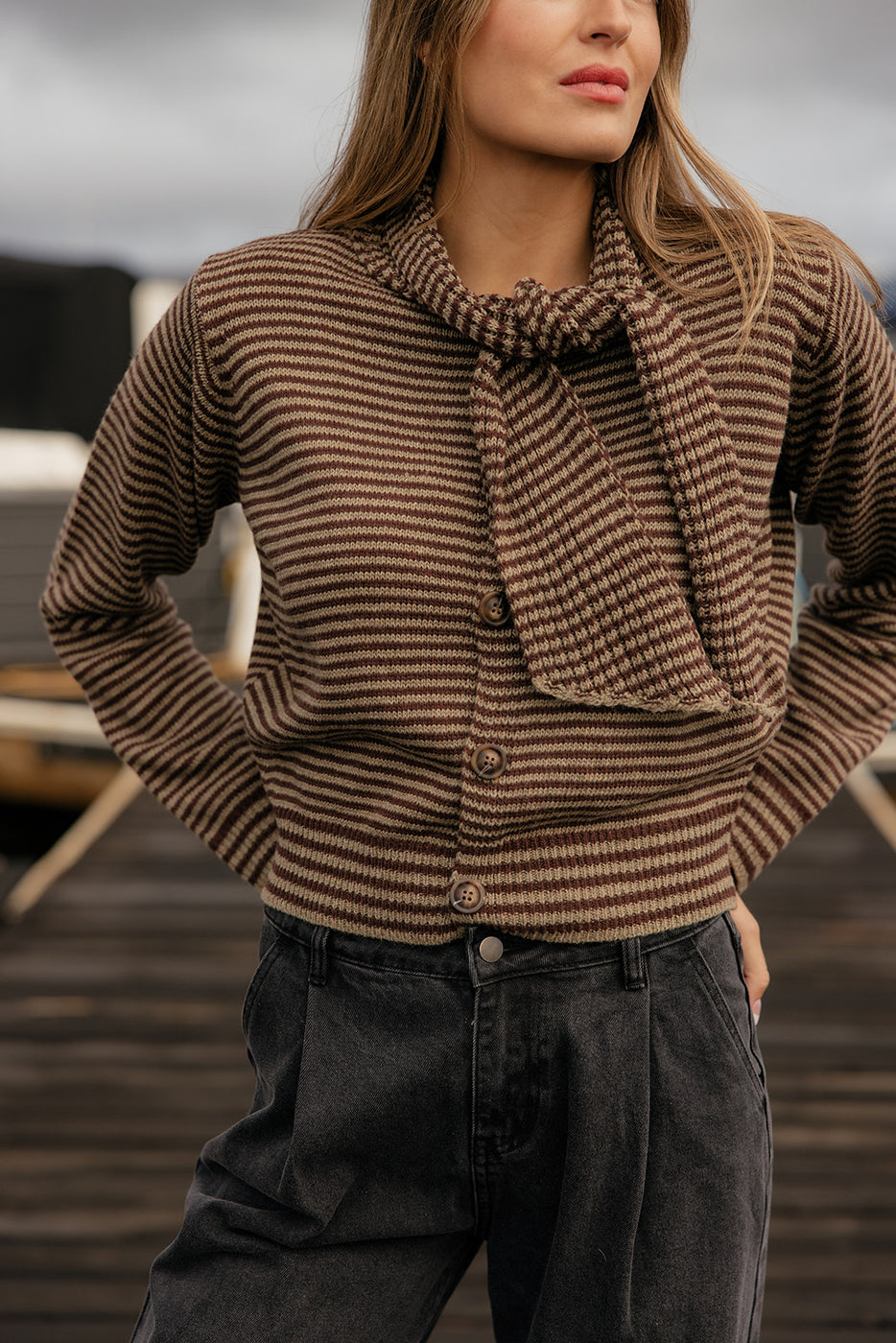 Chestnut Trail Stripe Sweater