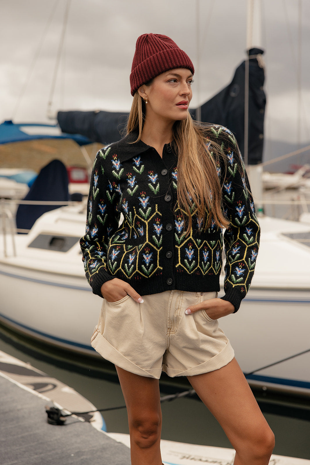 Stained Glass Collared Cardigan