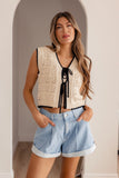 Esme Crochet Tie Vest