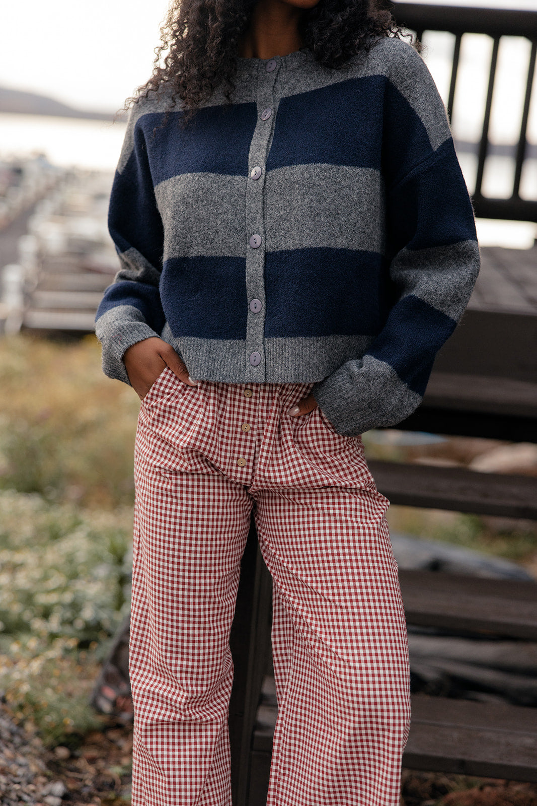 Grayscale Stripe Cardi
