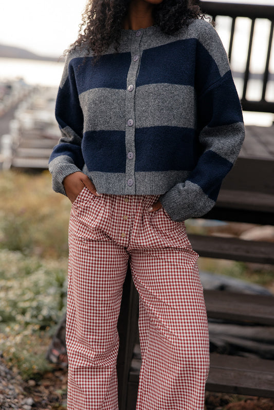 Grayscale Stripe Cardi