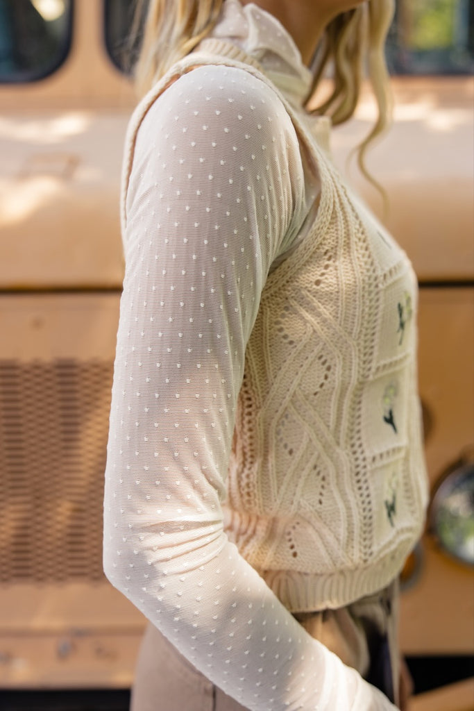 Polka Dot Layering Top | ROOLEE