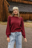 Bordeaux Cozy Pullover