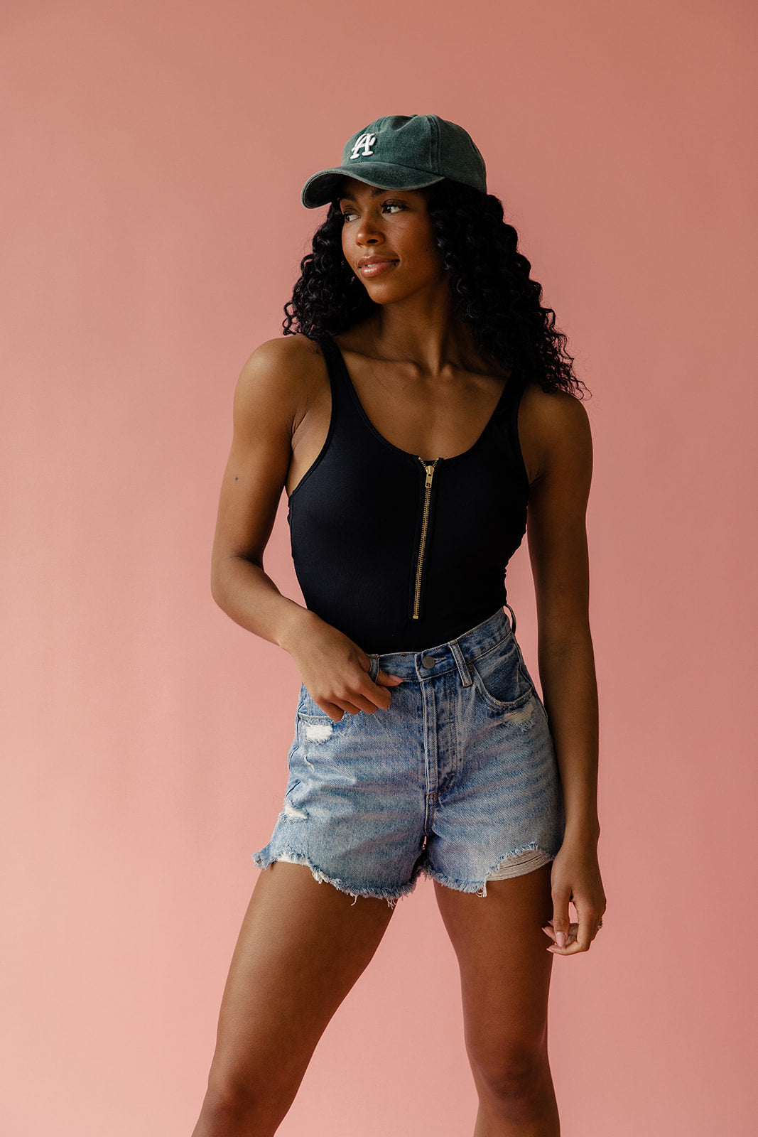 Selena Zip Up One Piece