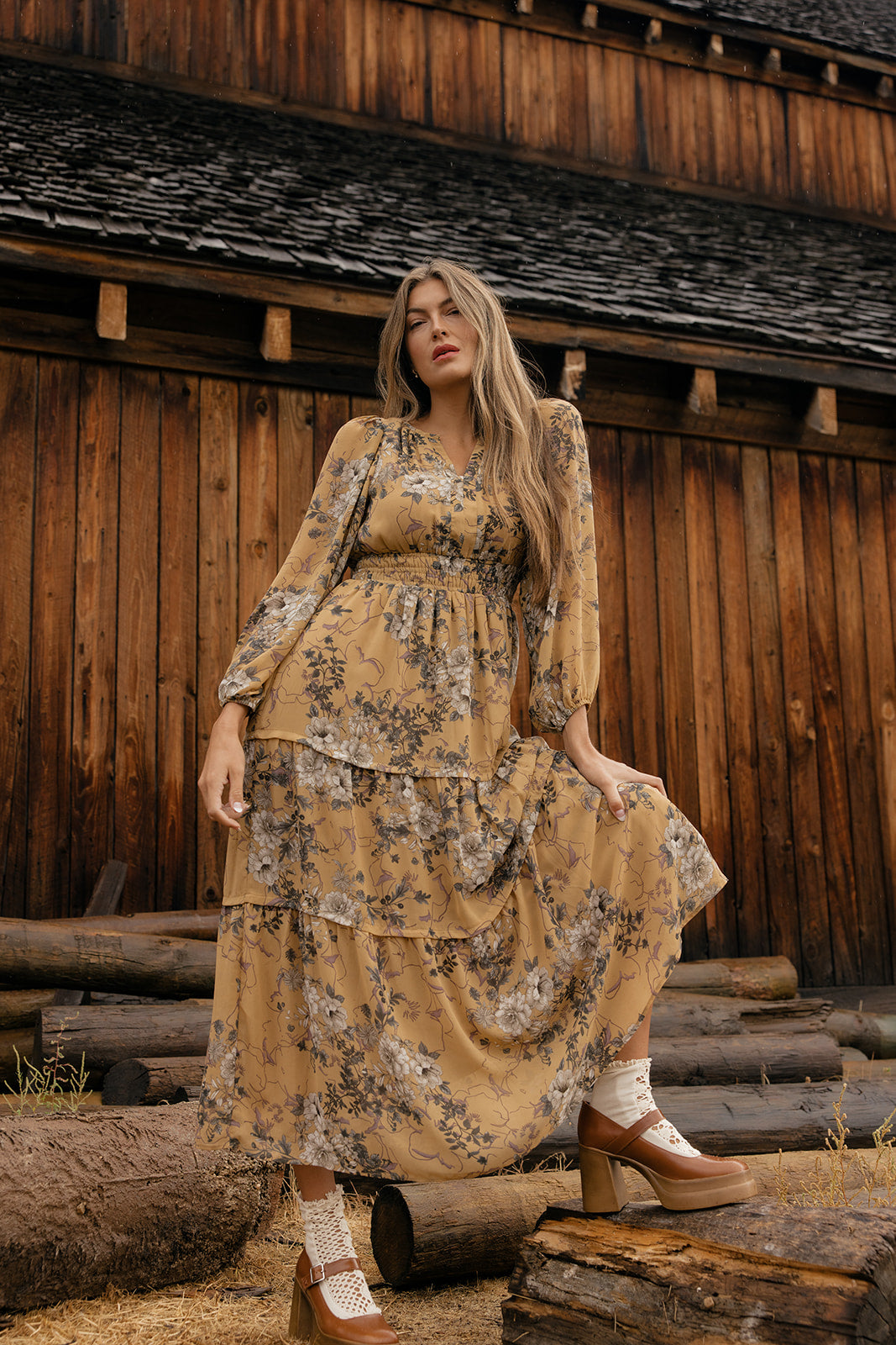 Amber Grove Maxi Dress - GoldenRod / S Amber Grove Maxi Dress - GoldenRod / S