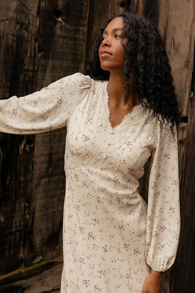 Vintage Botanica Midi Dress