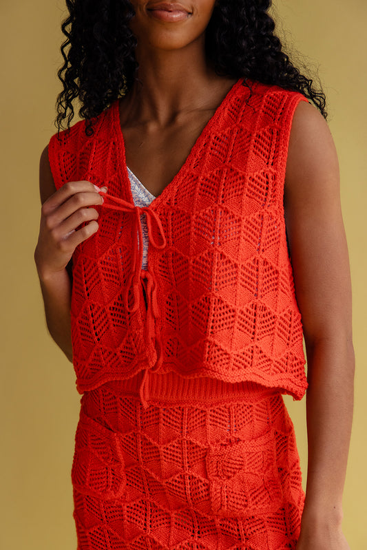 Liberty Knit Tie Vest