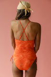 Carmine Tied One Piece