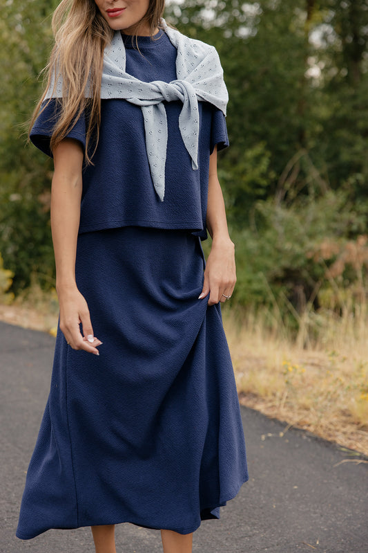 Midnight Muse Midi Skirt