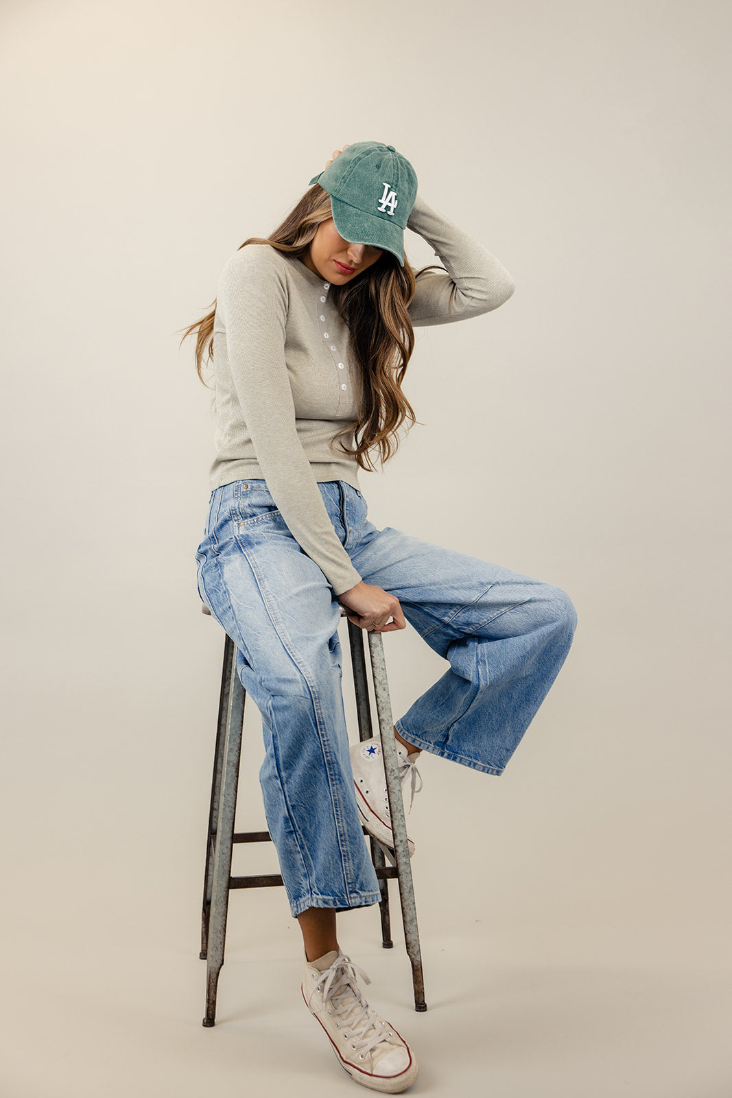 Free People Good Luck Mid Rise Barrel Jeans