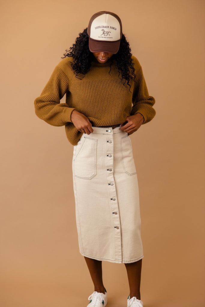 Casual Denim Skirt | ROOLEE