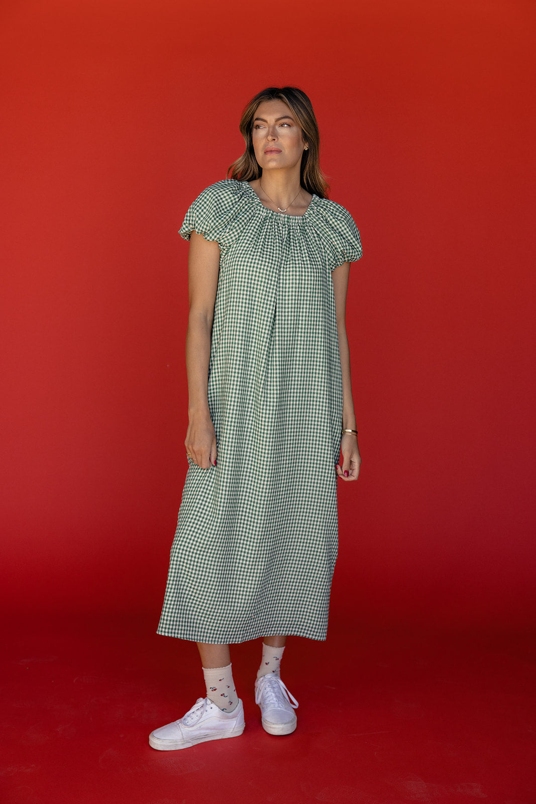 In The Crowd Puff Sleeve Dress